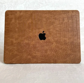 Чехол накладка Uplix кожаная на MacBook Pro 16" (A2485 / A2780 / A3403 / A3186), Горчичный Pro16lMUS фото