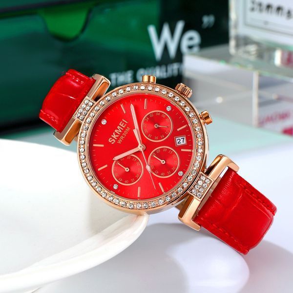 Skmei 2089RGRD Rose Gold-Red 1080-2868 фото