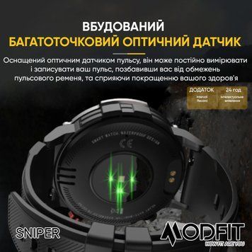 Modfit Sniper Black-Silver 36 мм. 1077-0217 фото