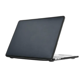 Накладка Uplix с силиконовым бампером для MacBook Pro 14" (A2442/A2779), Черный прозрачный + Черный бампер Pro14n03 фото