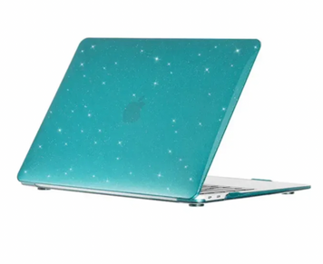 Чехол накладка Uplix для MacBook Pro 14" A2442 с блестками, Малахитовый Pro14glml фото