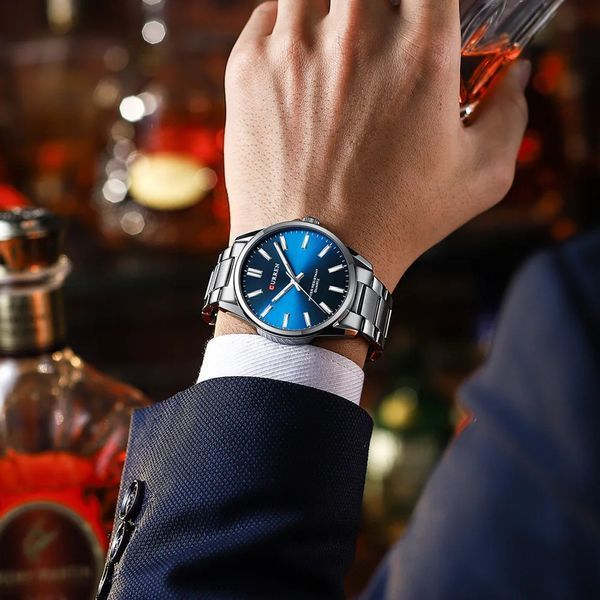 Curren 9090 Silver-Blue 1008-0376 фото