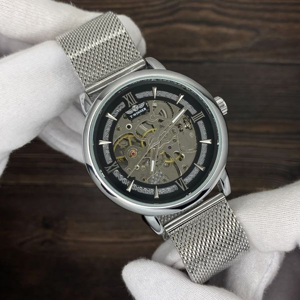 Forsining 8173 Silver-Black Mesh 1059-0234 фото