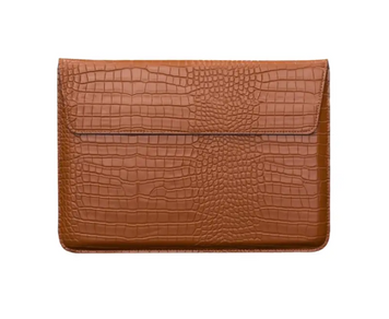 Чехол-конверт-подставка CROCODILE PU для Apple MacBook 13,3", Коричневый 00-11119843_13 фото