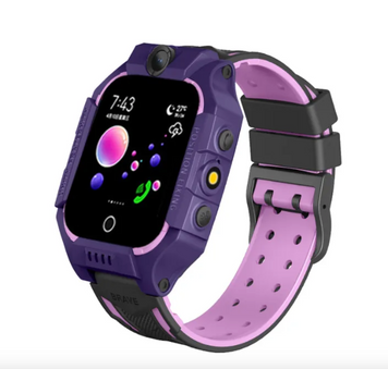 Детские умные часы с трекером и кнопкой SOS Q19+, Purple QQ19P фото