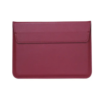 Чехол-конверт-подставка Leather PU для MacBook 13.3" Винный Красный 00-11119843_11 фото