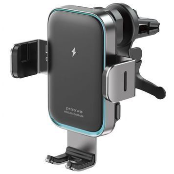 Автомобільний тримач з Бездротовим ЗП Proove Triple Clamp Pro 15W WHTP15010004 фото