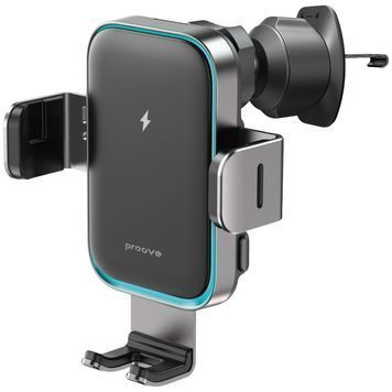 Автомобільний тримач з Бездротовим ЗП Proove Triple Clamp Pro 15W WHTP15010004 фото