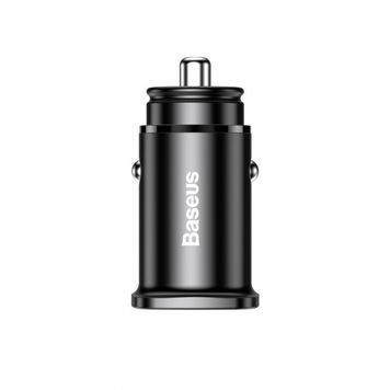 АЗП Baseus Square Metal PD 3.0 QC 4.0+ 30W USB + Type-C CCALL-AS01 фото