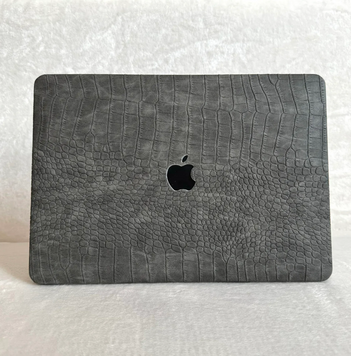 Чохол накладка Uplix шкіряна на MacBook Pro 16" (A2485 / A2780 / A3403 / A3186), Сірий Pro16lgr фото