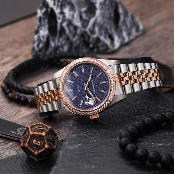 Pagani Design PD-1794M Silver-Rose Gold-Blue 1138-0235 фото