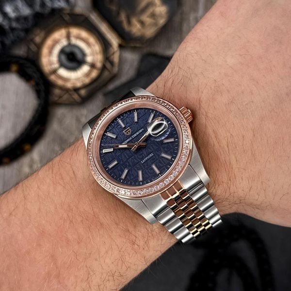Pagani Design PD-1794M Silver-Rose Gold-Blue 1138-0235 фото