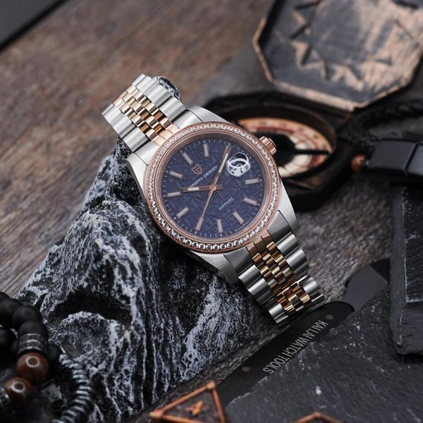 Pagani Design PD-1794M Silver-Rose Gold-Blue 1138-0235 фото