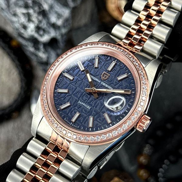 Pagani Design PD-1794M Silver-Rose Gold-Blue 1138-0235 фото