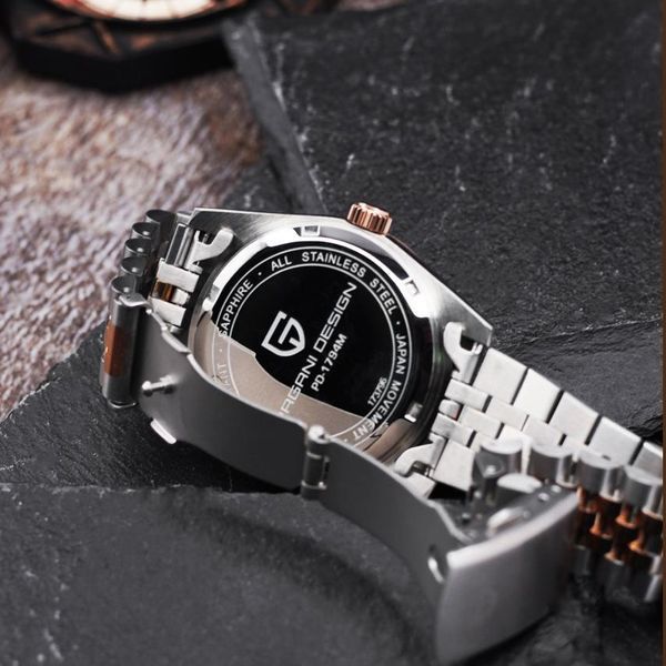 Pagani Design PD-1794M Silver-Rose Gold-Blue 1138-0235 фото